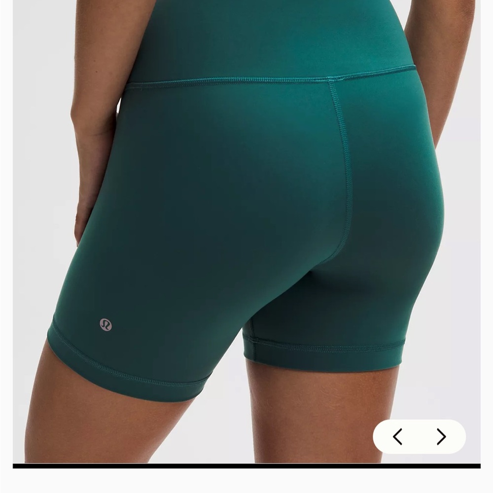 lululemon athletica High-Rise Bike Shorts — Teal Green
